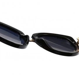 Aviator Fashion classic sunglasses - sunglasses women's anti-UV diamond sunglasses - A - CR18RS7NLRM $46.03