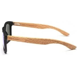 Round Bamboo Sunglasses with Polarized lenses-Handmade Shades for Men&Women SD6005 - Beige - C118HLWWGNR $8.30