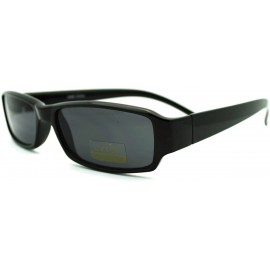 Rectangular Small Rectangular Sunglasses Classic Narrow Lens Fashion Frame - Black - C1187YR75HC $10.33