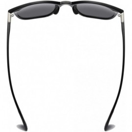 Square Hot Sale Sunglasses Men Polarized Tr90 Driving Square Sun Glasses Male TAC Lens - Black Red - CK18KNGTQT3 $12.28