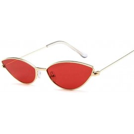 Cat Eye Cute Sexy Cat Eye Sunglasses Women Retro Small Black Red Pink Cateye Sun Glasses Female Vintage Shades For Women - CF...