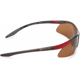 Sport Men's Ricochet Shield Sunglasses - Grey Frame/Brown Lens - CU1138Y81XZ $36.73