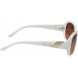 Oval Women's U277 Non Polarized Oval Sunglasses - 60 mm - White - C21296VODW1 $21.78