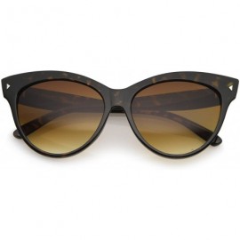 Cat Eye Oversize Vintage Mod Womens Fashion Cat Eye Sunglasses 59mm - Tortoise - CM1188H1X0F $8.93