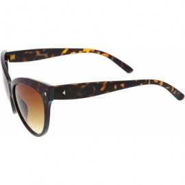 Cat Eye Oversize Vintage Mod Womens Fashion Cat Eye Sunglasses 59mm - Tortoise - CM1188H1X0F $8.93