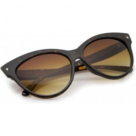 Cat Eye Oversize Vintage Mod Womens Fashion Cat Eye Sunglasses 59mm - Tortoise - CM1188H1X0F $8.93