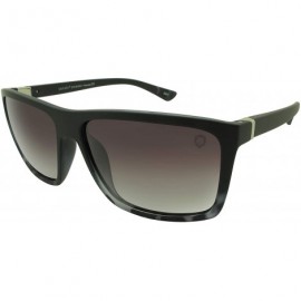 Rectangular Polarized Sunglasses for Women Men - LP10601 - Grey Tortoiseshell / Grey Gradient Lens - C818HLYG83X $41.86