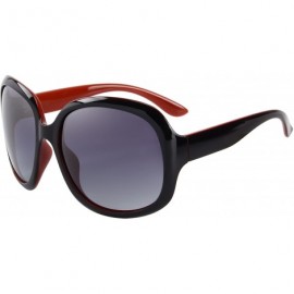 Square Women's Polarized Driving Sunglasses Oversized Sun glasses UV400 S6036 - Wine Red - CS185E8U62D $7.98