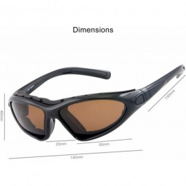 Goggle Vert Motorcycle & Boating Sports Wrap Around Polarized Sunglasses - Black - C012H7C9XJJ $28.18