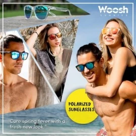 Round Polarized Lightweight Sunglasses for Men and Women - Unisex Sunnies for Fishing Beach Running Sports and Outdoors - CB1...