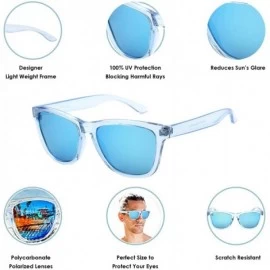 Round Polarized Lightweight Sunglasses for Men and Women - Unisex Sunnies for Fishing Beach Running Sports and Outdoors - CB1...