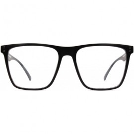 Square Eyeglasses 8032 Trendy Square - for Womens 100% UV PROTECTION - Black - CF192TQW6QI $32.37