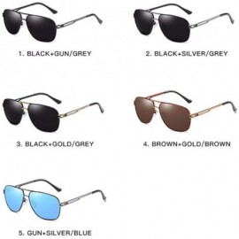 Aviator Sunglasses Men's sunglasses Driver's glasses Driving glasses Polarizing Sunglasses - E - CI18Q0IAI2X $36.61