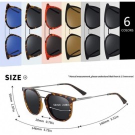 Square Square Frame Sunglasses for Men Driving Sun Glasses Summer Eyewear UV400 - C4orange Gray - CI199HTLGXD $14.99