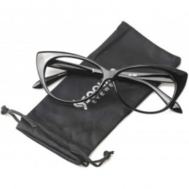 Cat Eye 3-Pair Value Pack Fashion Designer Cat Eye Reading Glasses for Womens - 5 Pairs in Black - CM18A5N433Z $19.65