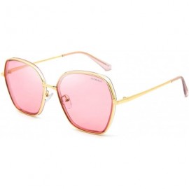 Round Oversized Polarized Sunglasses for Women Retro Irregular Vintage Designer Style Shades P56 - CY194R8K46X $13.78