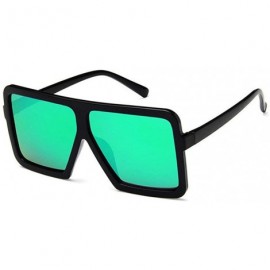 Square sunglasses women Fashion square big box sunglasses Retro glasses trend colorful - C8 - CE18WZROX8W $18.95