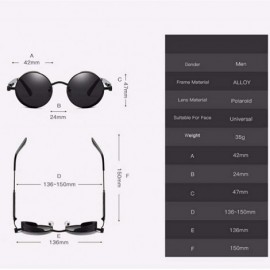 Aviator Circle Sunglasses Steam Punk Glasses Windshield Sunglasses Reflective Circle - C - CR18QS0EX65 $28.89