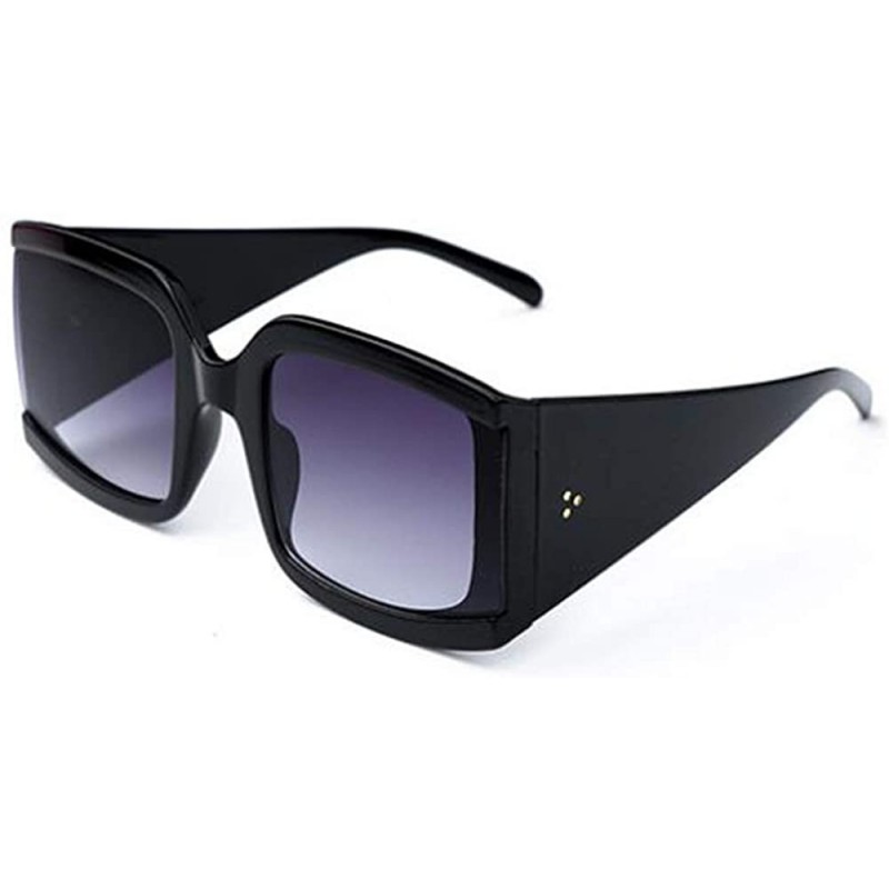Oversized Women Fashion Sunglasses Oversized Eyewear Street Photos Sunglasses With Case UV400 Protection - CK18X0774QD $9.43