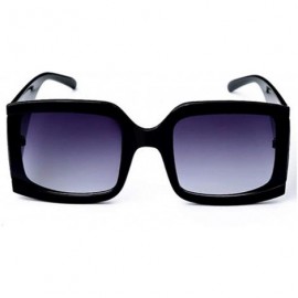 Oversized Women Fashion Sunglasses Oversized Eyewear Street Photos Sunglasses With Case UV400 Protection - CK18X0774QD $9.43