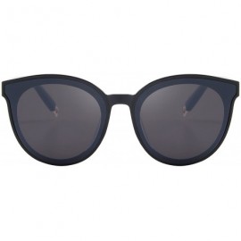 Round Round Sunglasses for Women Vintage Eyewear S8094 - Black - CA17YGD5MR3 $13.30