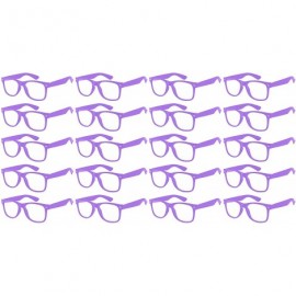 Sport 20 Pieces Per Case Wholesale Lot Classic Retro Plastic Sunglasses Clear Lens Assorted Colored - CQ180Y4S02L $33.47