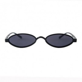 Round Vintage Sunglasses Slender Glasses - G - CM199OQSAUA $9.78