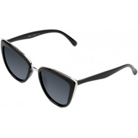 Oversized Women's Vintage Oversized Cat Eye Sunglasses Fashion Unisex Eye Glasses - Black - C0183MI49HG $11.29