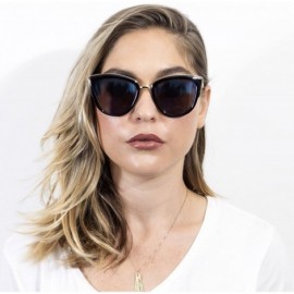 Oversized Women's Vintage Oversized Cat Eye Sunglasses Fashion Unisex Eye Glasses - Black - C0183MI49HG $11.29