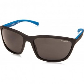 Square Men's An4249 Hand Up Square Sunglasses - Matte Black/Grey - CB18CAMAHH5 $45.41