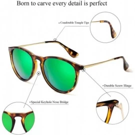 Round Polarized Sunglasses for Women UV400 Protection Classic Round Driving Fishing Hiking Sport Sun Glasses - CD194UT8IT8 $1...