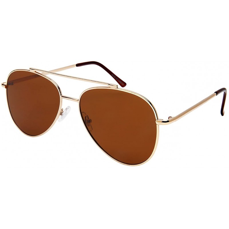 Aviator Modern Aviators w/Flat Colored Lens 5118 - Flsd gold - CX1852QEX5N $8.65