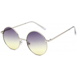 Aviator Sunglasses 2019 New Retro Metal Round Frame Colorful UV400 Outdoor Leisure 6 - 5 - CP18YZU336E $8.42