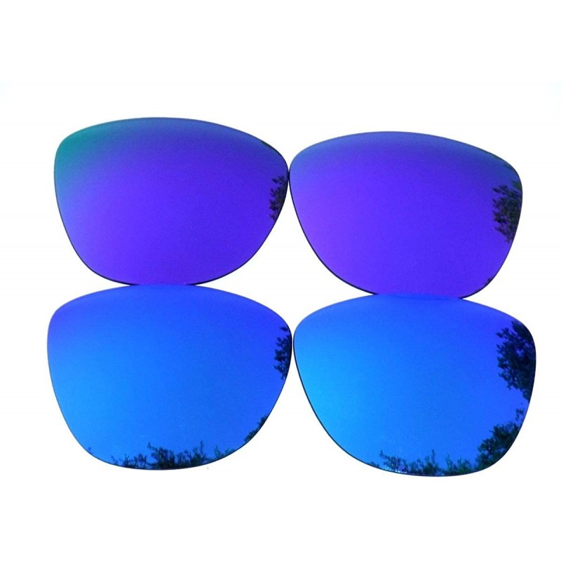 Oversized Replacement Lenses Frogskins Blue&Purple Color Polarized 2 Pairs-! - Blue&purple - CT125VKJ9UH $11.82