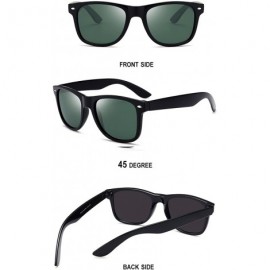 Wayfarer Sunglasses for Men Vintage Polarized Sun Glasses Fashion Shades WP1001 - Green - CS18OLAKOA7 $10.78