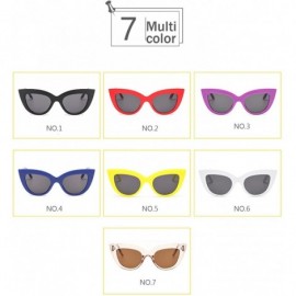 Cat Eye Men's Fashion Cat Eye Lady Sunglasses Retro Mod Style Retro Sunglasses (Color NO.5) - No.5 - C81993N2LCA $36.57