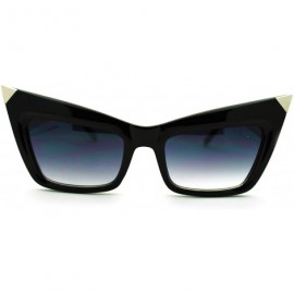 Square Iconic Square Cateye Sunglasses Vintage Retro Women's Fashion - Black - CJ11N4BV279 $12.89