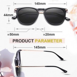 Sport Polarized Sunglasses Protection Lightweight - Rectangular Black Frame / Black Lens - CW18XWHS50L $19.41