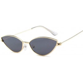 Cat Eye Sunglasses Cateye Glasses Female Vintage - Goldgray - C8199EL3GE6 $20.34