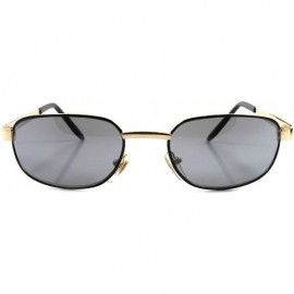 Rectangular Vintage 80s 90s Urban Fashion Mens Gold Rectangle Sunglasses - CQ18024U5LN $12.86