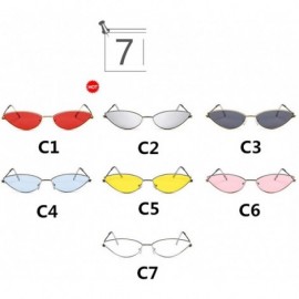 Cat Eye Small Cute Sexy Cat Eye Sunglasses Women Retro Black Red Pink Cateye Sun Glasses - C3 - CA18R5U0MUO $22.26