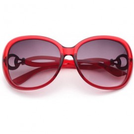 Oversized Polarized Sunglasses Protection Glasses Festival - Red - C018TOI952U $14.82