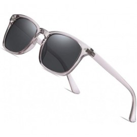 Square Polarized Sunglasses Fashion Flexible Glasses - CO197T09IT3 $28.85