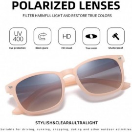 Square Polarized Sunglasses Fashion Flexible Glasses - CO197T09IT3 $28.85