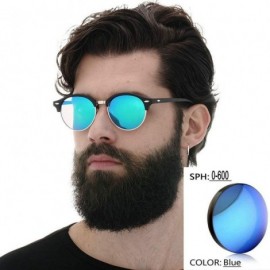 Round 2019 Myopia custom polarized sunglasses men's designer sunglasses men's semi-circular sunglasses - C818RDYLN3L $21.31