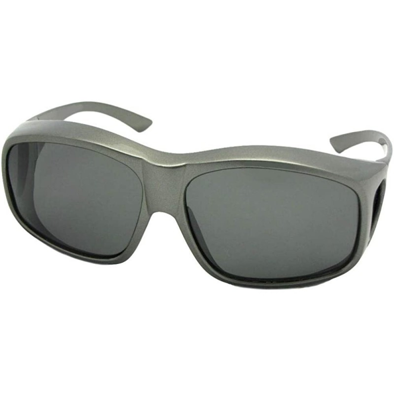 Largest Polarized Fit Over Sunglasses F19 - Gray Frame-medium Dark Gray ...