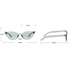 Butterfly Fashion Frameless Sunglasses Personality Glasses - Red - CW18SQMQEZ9 $14.68