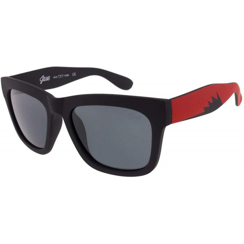 Square New York Avery Polarized Sunglasses - Fire Red - CD196MW7ELY $23.98