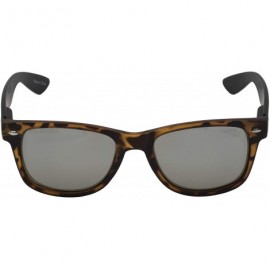 Square Unisex Destin Polarized Wrap Sunglasses - Tortoiseshell/Black - CV18MCMRS5Q $17.84