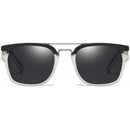 Aviator Retro Sunglasses Square Downey Gradient - Tony same style 2 - CG193QHUXSQ $18.42